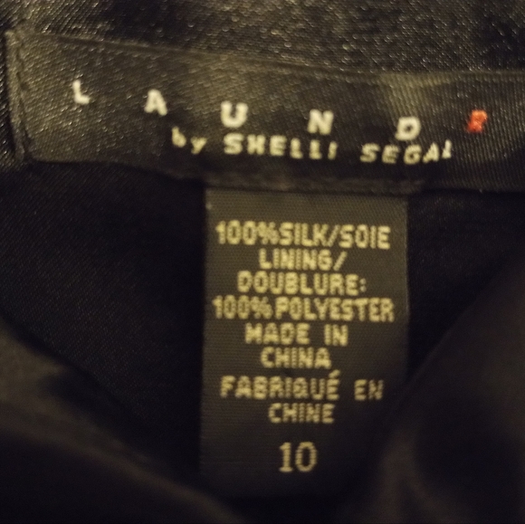 Laundry by Shelli Segal evening dress, black, NWT size 10 strapless - Picture 8 of 10